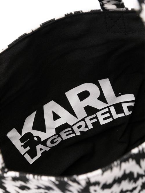 Borsa donna tote zebrata Karl Lagerfeld | 241W3887998